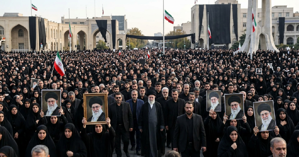 Iran Khamenei funeral begins amid calls for vengeance